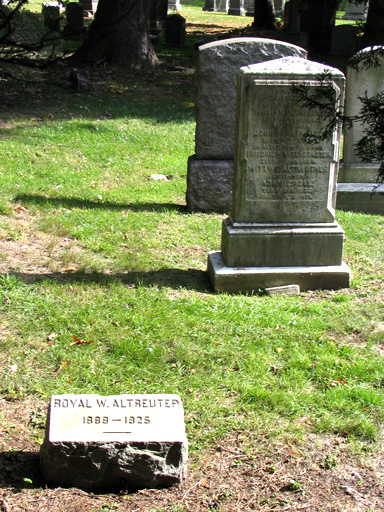 Gravestones at Greewood Cemetery